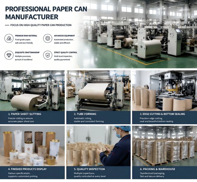 Paper Cans Packaging factory - Paper Composite Cans manufacturer from China