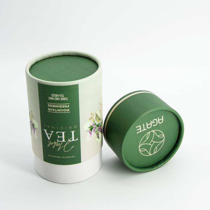 Environmentally friendly craft packaging tea paper tube customized cylindrical high-quality tea perfume cardboard paper tube packaging 0