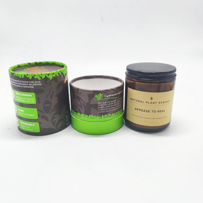 Kemasan tabung kertas kraft tersegel silinder, tabung kaleng kertas food grade untuk makanan bubuk dapat disesuaikan 10