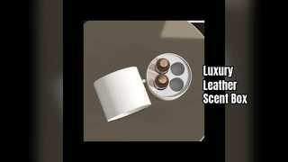 Luxury Leather Fragrance Box Eco Packaging