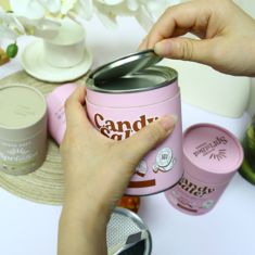Environmentally friendly food grade composite aluminum foil lined sealed composite can packaging