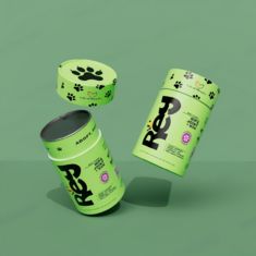Custom Food Grade Cylindrical Cardboard Protein Powder Packaging Tube with Peel Seal Cap