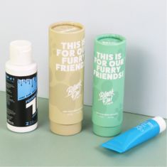 Body Scrub Packaging Tubes Hand Lotion Face Cream Sunscreen Cream Facial Cleanser  Paper Tube Custom Matt Lamination