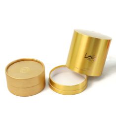 Customized private luxury skin care product packaging cylindrical paper tube gift box color can be customized