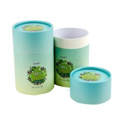 Custom recycled tube printing round tea tube cylindrical packaging cardboard tube paper box