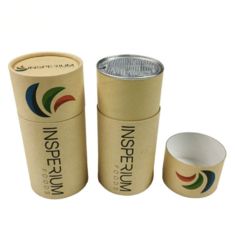 Customized Kraft Paper Steel Coil Paper Tube Cylinder Bottom Packaging Aluminum Foil Rewinding Cans