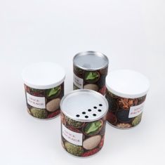 Custom spice bottle cap cardboard spice jar paper jar packaging, recyclable condiment packaging