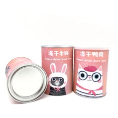 Pet supplies paper tube packaging for cat food and dog food storage and portability