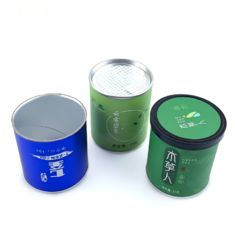 Custom wholesale container paper jar tea sample cylindrical packaging