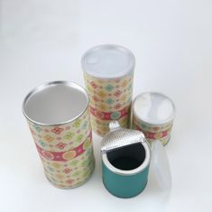 Customized printing bottom hand-sealed food tea dried fruit paper tube packaging food tin cans