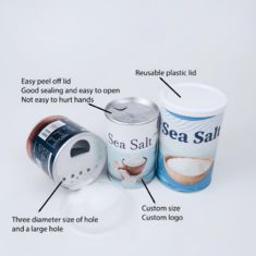 Custom printed eco-friendly paper tube spice packaging container jar for salt sugar packaging