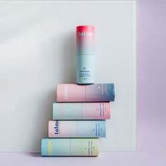 Biodegradable paper tube packaging for cosmetic essential oils, customizable eco-friendly kraft paper tubes with caps.