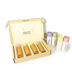 Eco-friendly push-pull hollow kraft paper core tube custom round solid paste box