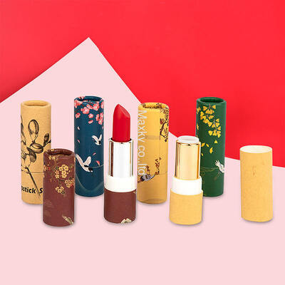 Customized lipstick cardboard containers, biodegradable and compliant with standards