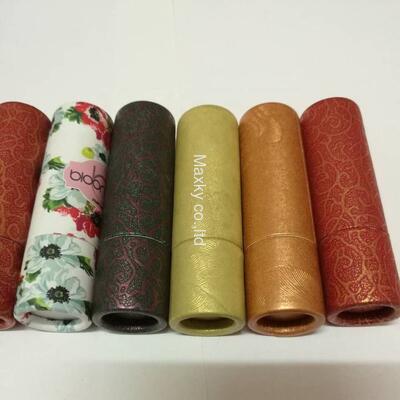 Custom printed mini cardboard gift barrels, pre-rolled