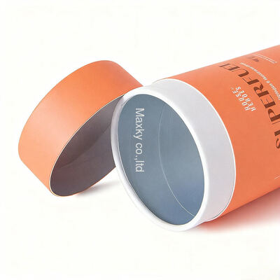 Biodegradable food-grade paper tea canister box - custom printing available