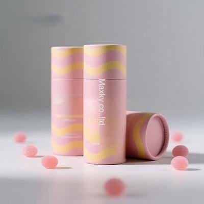 Biodegradable food-grade paper tubes, customizable for tea packaging, and also suitable for candy, chocolate, canned food, etc.