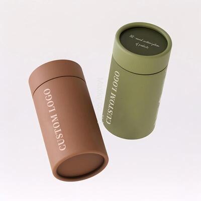 Customized recyclable cardboard packaging for food transport, cardboard coffee tubes and packaging boxes.