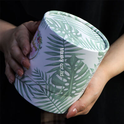 Candle tube gift packaging; candle tube packaging box with logo.