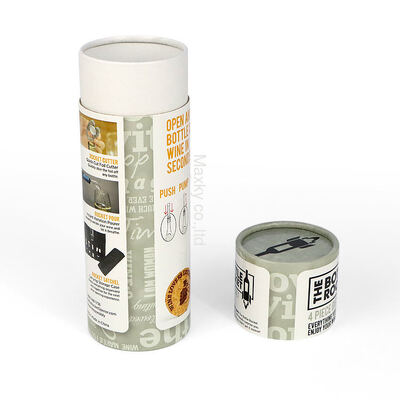 Cylindrical cardboard cosmetic gift paper tube box packaging kraft paper round tube