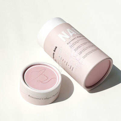 Food Grade Paper Tube Supplement Packaging Cylinder for Health Nutrition Products Eco Friendly Custom Paper Tube