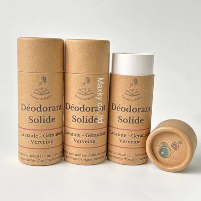 Biodegradable push-pull paper tube lipstick cardboard container cosmetic paper tube