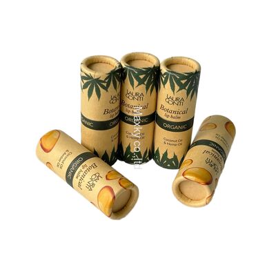 Lip balm tube, deodorant round packaging, eco-friendly push-pull container