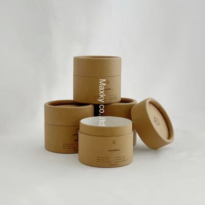 Customized cylindrical tube packaging, suitable for tea, cosmetic paper can packaging, food-grade cardboard containers.