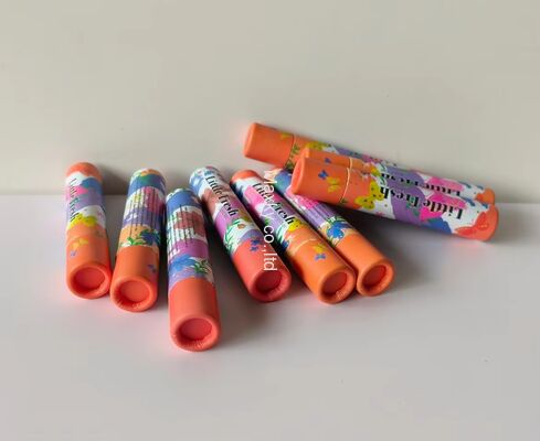 Slim cylindrical container, suitable for aromatherapy stick packaging and push-pull lip balm tubes.