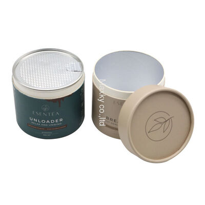 Food-grade cylindrical paper tube packaging is easy to tear and can be sealed, suitable for food, coffee, tea, etc.