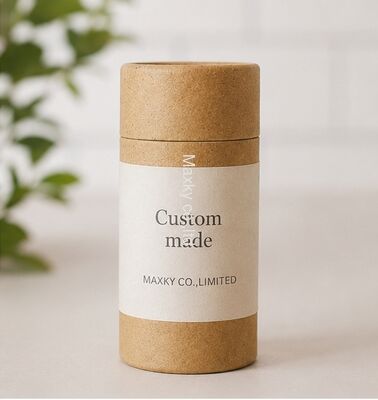 Eco Recyclable Kraft Paper Tube Food Grade Custom Print for Food Tea Packaging