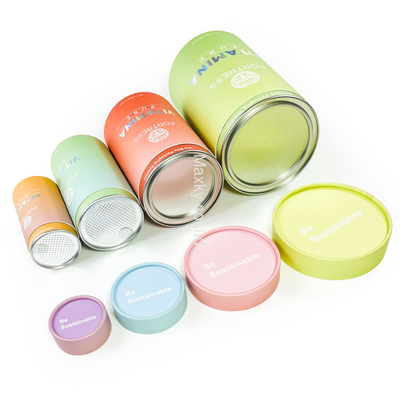Tight Seal Biodegradable Paper Tube Packaging for Snacks, Powders & Drinks