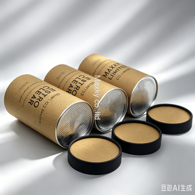 Airtight Composite Paper Can with Easy Open Lid for Dry Food Storage