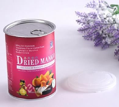 Biodegradable Paper Composite Cans Dried Mango Eco Friendly Paper Tube Packaging