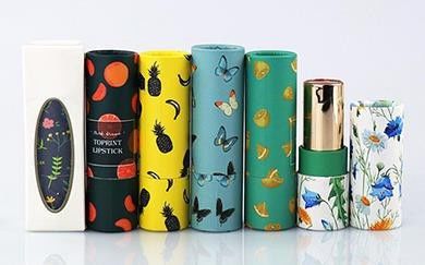 Sustainable Lipstick Paper Tube Packaging Convenient Silk Screen Printing