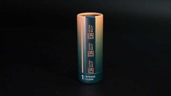 Cylinder Empty Lip Balm Pots Food Grade Matte Lamination Rolled Edges
