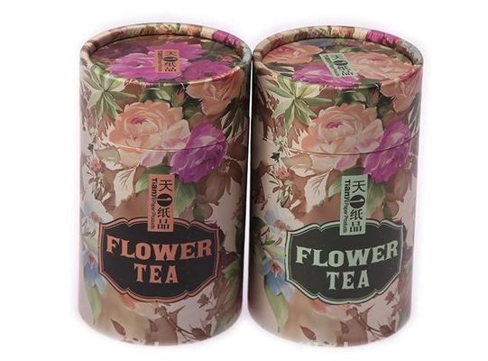Safe And Non Toxic Paper Cans Packaging Cardboard Cylinder Tea Packaging