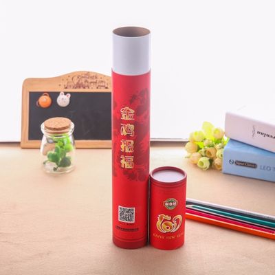CMYK Printed Cardboard Paper Tube Packaging Water Retardant Multifunctional