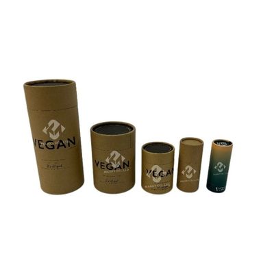 Customised Skin Care Recycled Paper Tube Packaging Functional Household