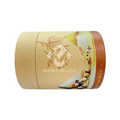 Easy To Open Paper Cans Space Saving Packaging Tea Paper Tube Stylish Design