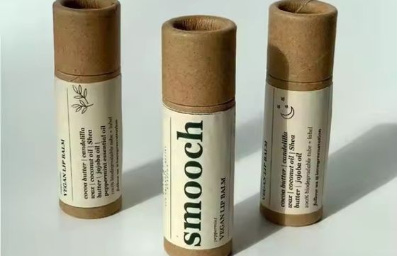 5ml Push Up Paper Tube Empty Lip Balm Tubes Glossy Surface CMYK Printing