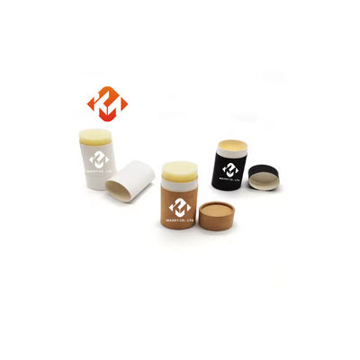 Compostable Push Up Paper Tube Oval Paper Deodorant Container Travel Friendly