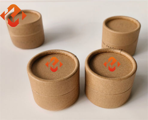 Smooth Surface Custom Kraft Paper Tube High Capacity Kraft Paper Jar For Eye Cream