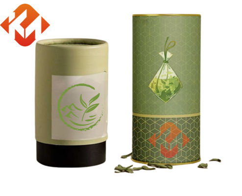 Luxury Food Grade Paper Can Soft Touch Cardboard Tube Tea Packaging Portable