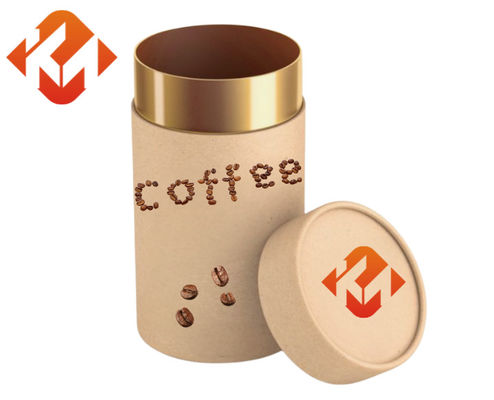 Luxury Food Grade Paper Can Soft Touch Cardboard Tube Tea Packaging Portable