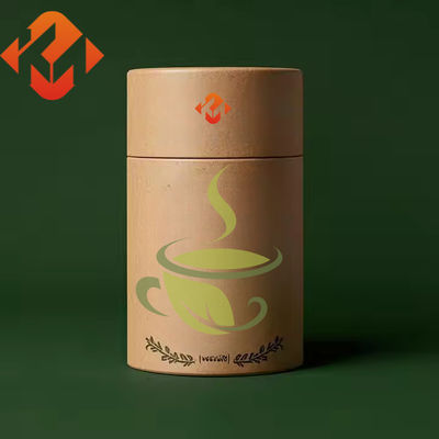 Food Grade Paperboard Tube Packaging Easy Open Glossy Lamination Customization