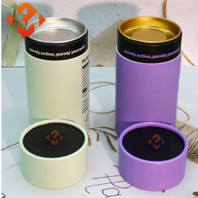 Cylindrical Custom Paper Tube Packaging Biodegradable Kraft Paper Candle Tube