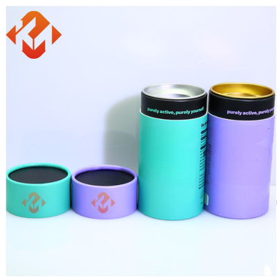 Cylindrical Custom Paper Tube Packaging Biodegradable Kraft Paper Candle Tube