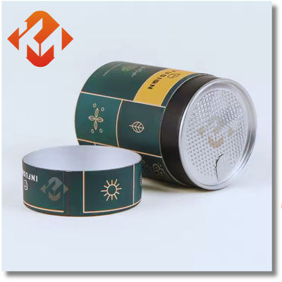 Biodegradable Round Paper Tube Packaging Environmental Sustainability