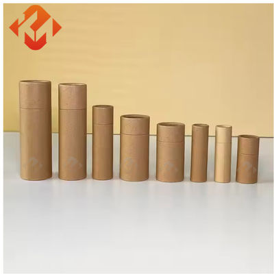 Biodegradable Push Up Paper Tube Decorative Kraft Cardboard Tubes For Lip Balm
